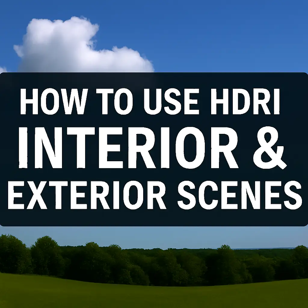 How to Use HDRI for Interior & Exterior Scenes 1 How to Use HDRI for Interior & Exterior Scenes