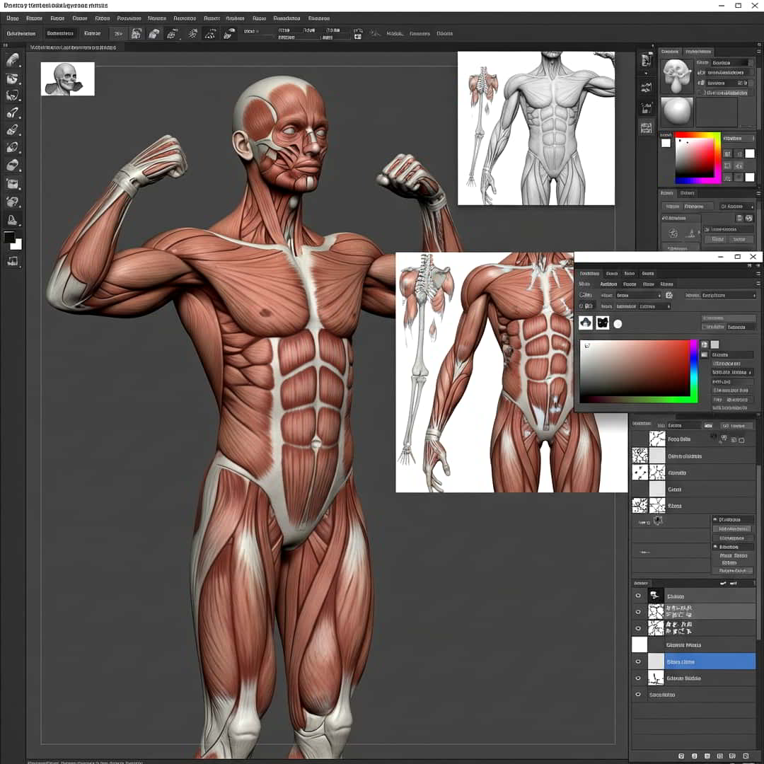 Human Anatomy for Artists using ZBrush & Photoshop! 🎨💻✨ 3 human-anatomy-artists-using-zbrush-photoshop