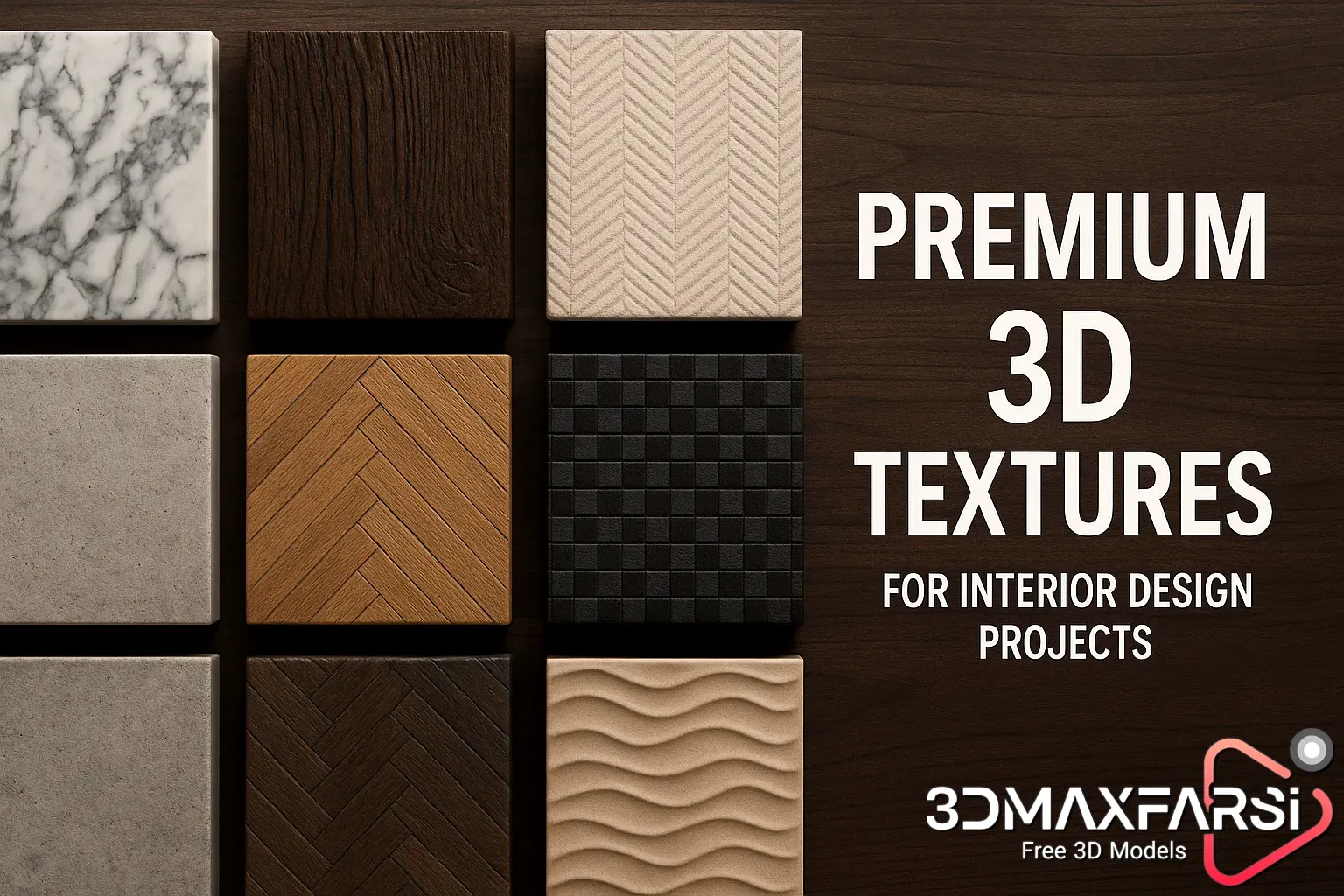 Premium 3D textures for interior design projects 🚀