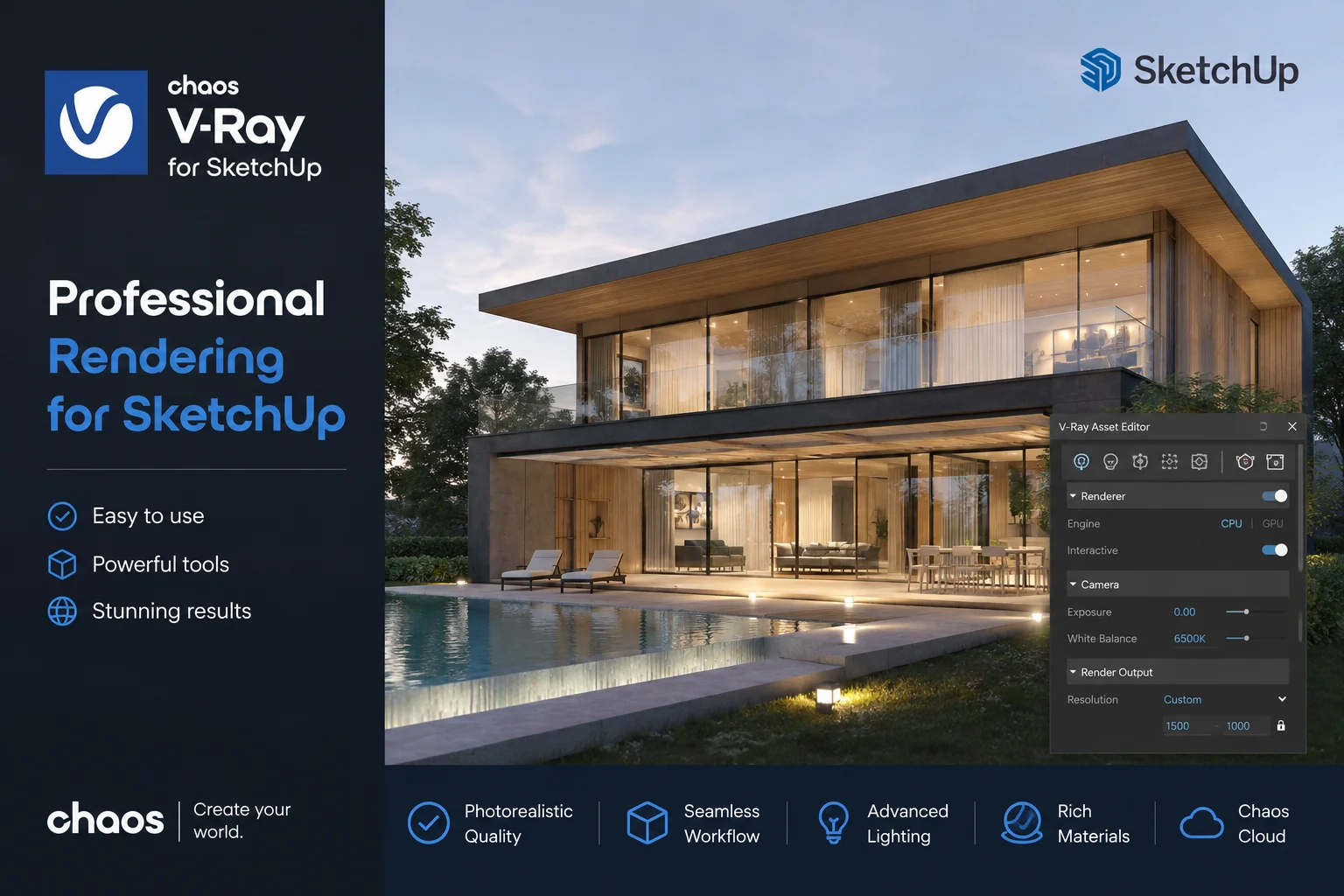 [Free] Chaos V-Ray 7.40.01 For SketchUp 2021-2026