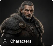 Characters 3d models: Realistic people, animals and character assets.