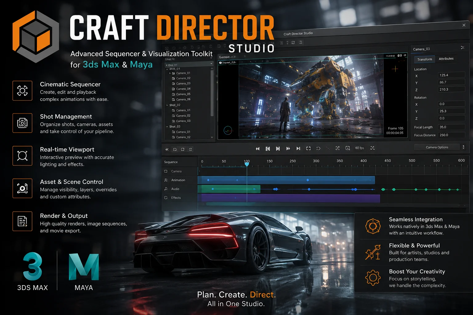 [Download] Craft Director Studio v25.2.1 for 3ds Max & Maya free download