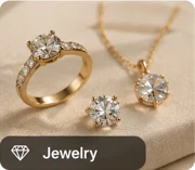 Jewelry 3d models: Rings, necklaces, bracelets and luxury accessories.