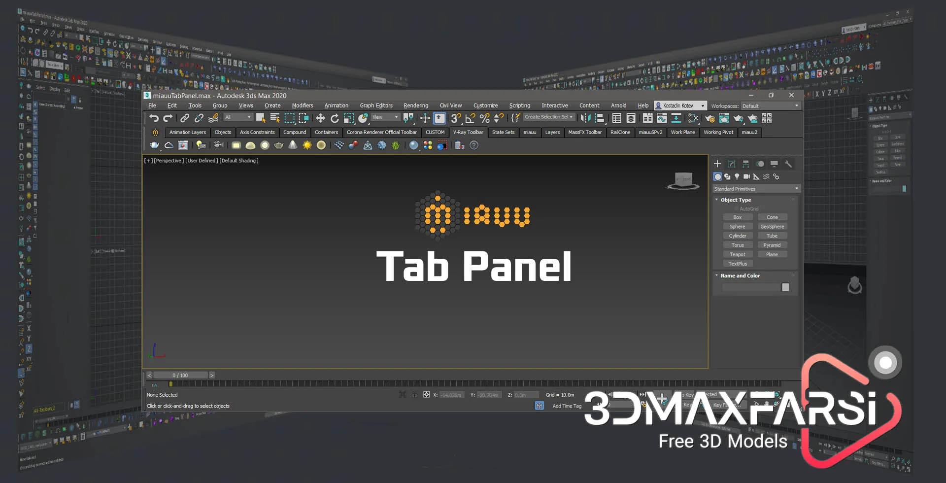 [Download] miauu's Tab Panel​ v1.1 for 3ds Max Win