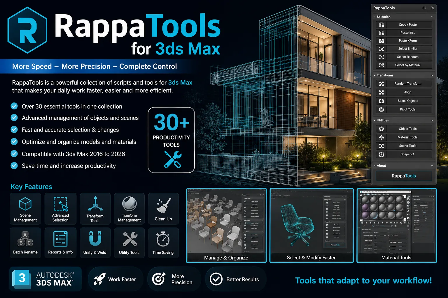 RappaTools 3.563 for 3ds Max Win free download