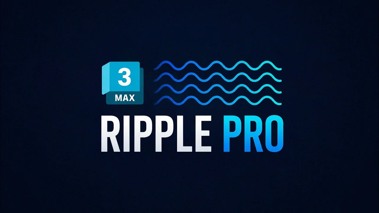 Ripple Pro v1.0.0 - Water Tipple Modifier for 3ds Max