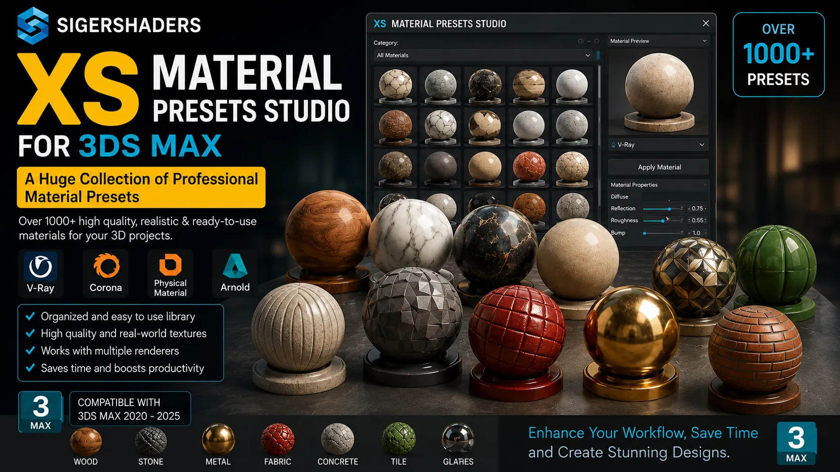 Sigershaders XS Material Presets Studio free download