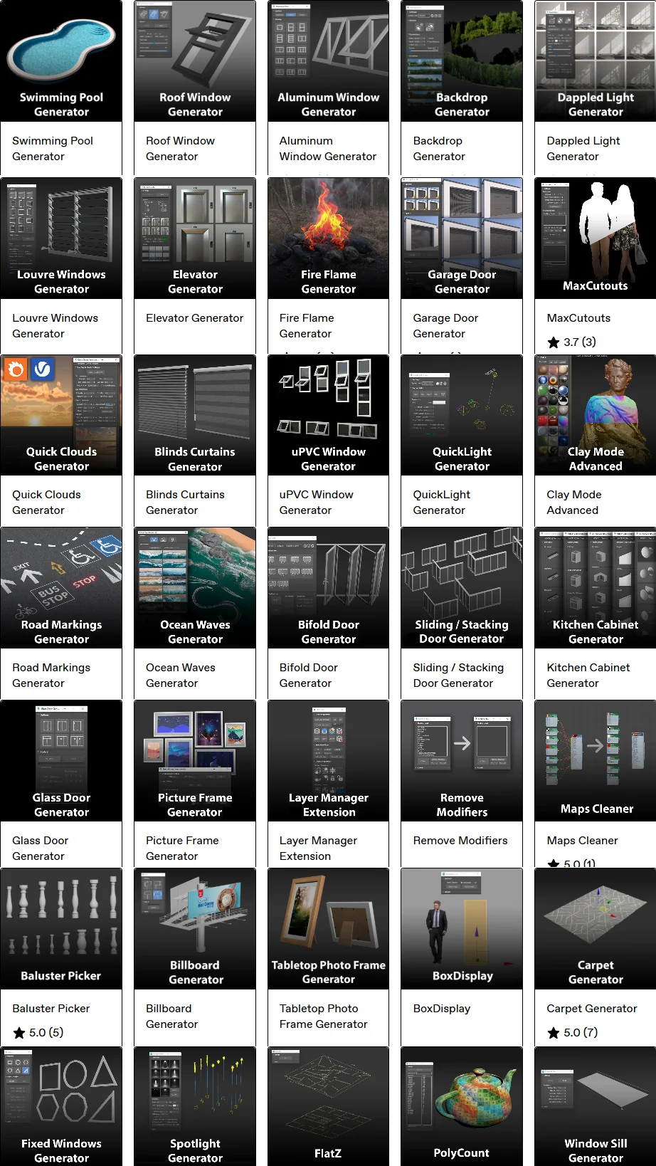 3ds Max - ArchViz Tools Generators Updated April 2026