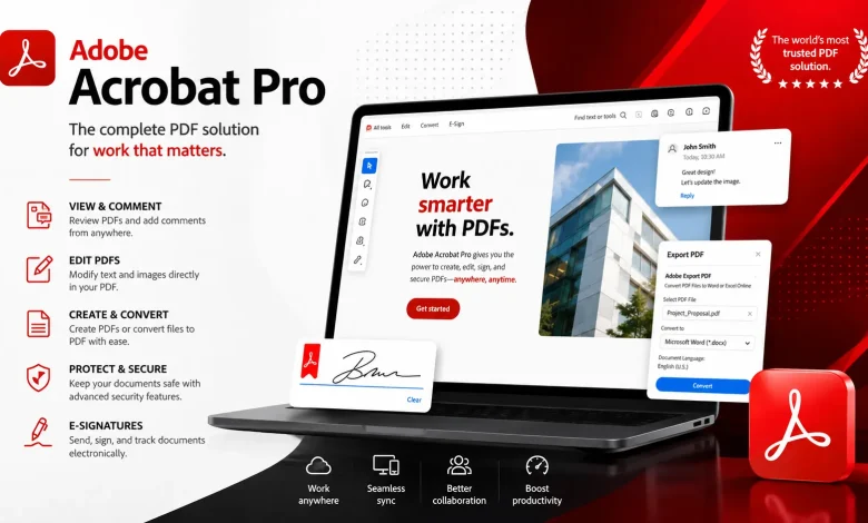 Adobe Acrobat Pro DC 2026.001.21771 Free Download for Windows & Mac 🚀