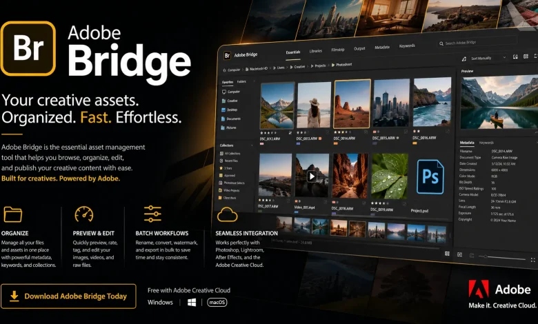 Adobe Bridge 2026 v16.0.6.9 Free Download for Windows & Mac🚀 5 Adobe Bridge 2026 v16.0.6.9 Free Download for Windows & Mac