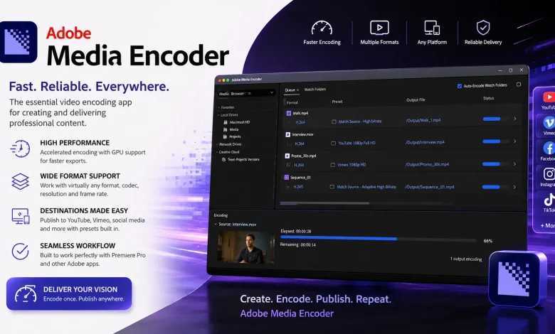 Download Adobe Media Encoder 2026 v26.3.1.1 (Win/Mac)